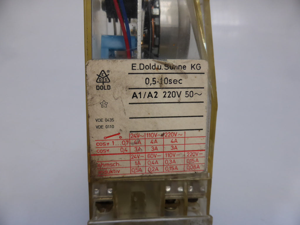 E. Dold & Söhne KG minitimer Zeitrelais 0.5-10s, Al 707.1081, VDE 0435