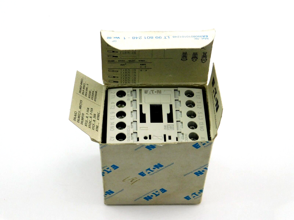 EATON DILM7-10 XTCE007B10TD Contactor 3KW/400V