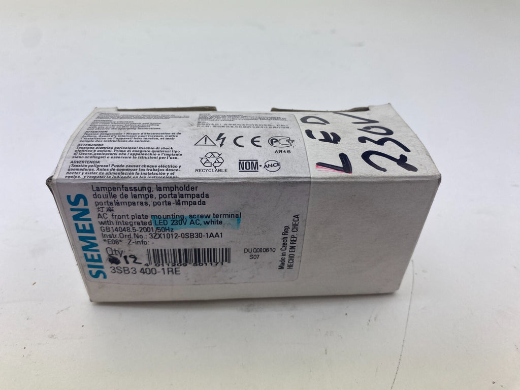 SIEMENS 3SB3 400-1RE **12 Stück**