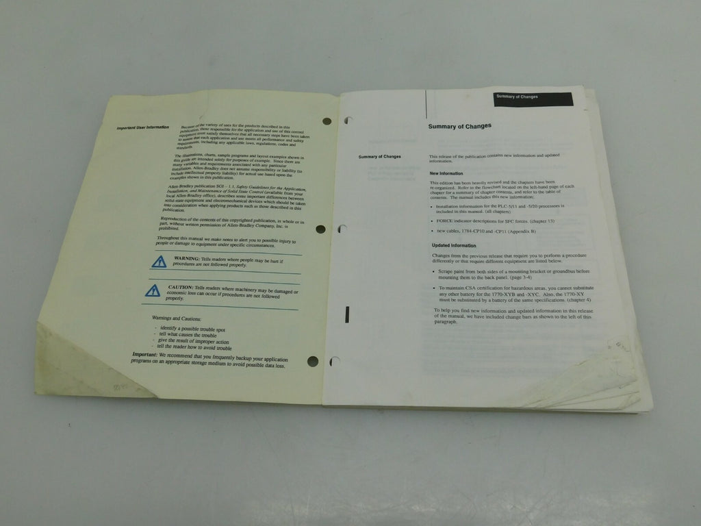 Handbuch ALLEN-BRADLEY PLC 5 Family Programmable Controllers ** 4 Stück **