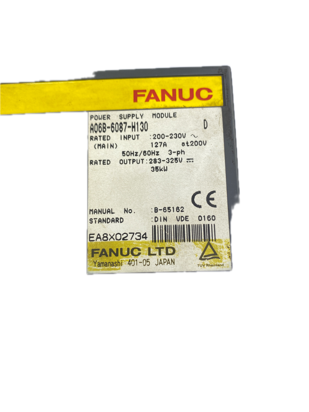 FANUC POWER SUPPLY MODULE  A06B-6087-H130