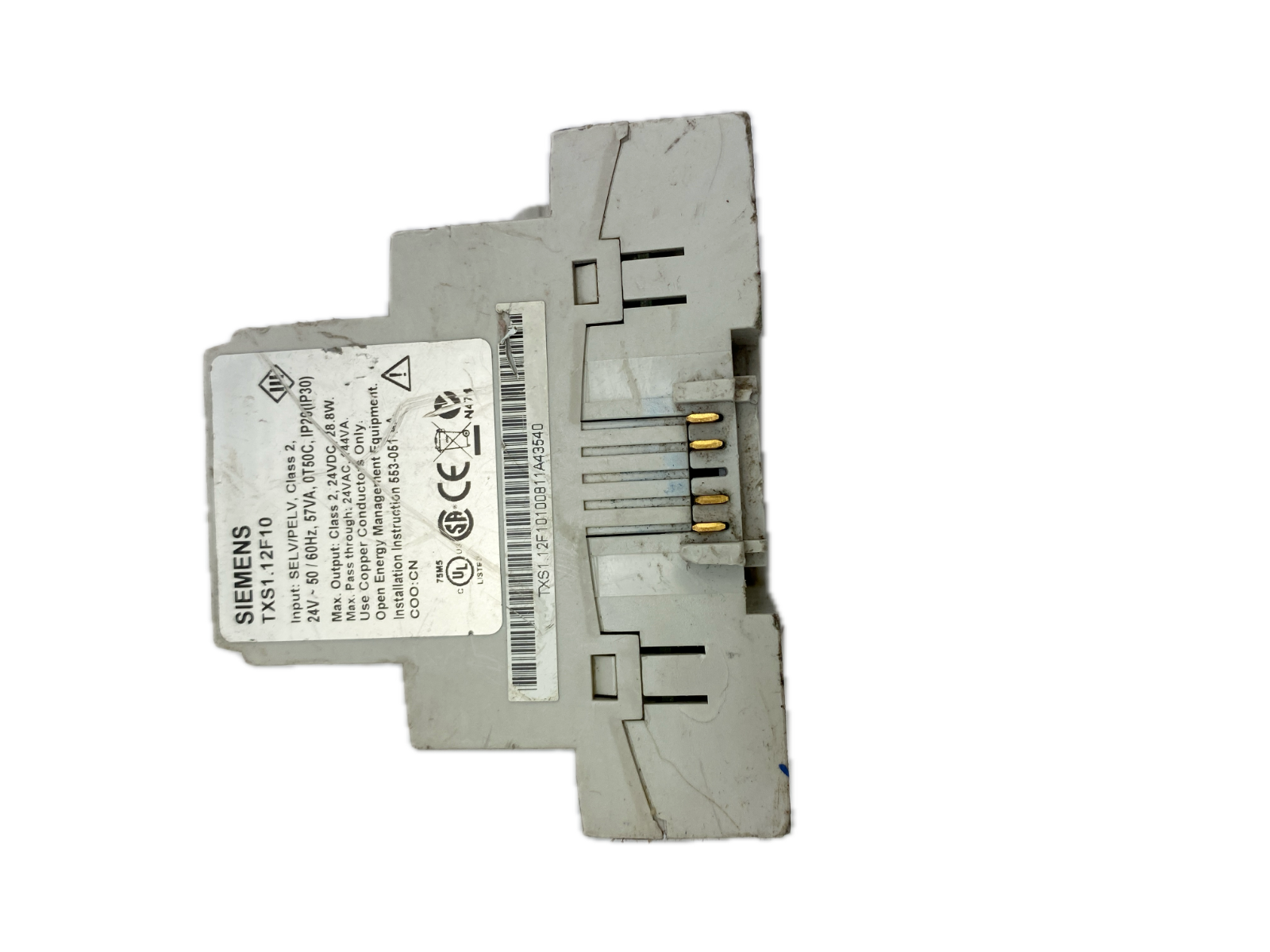 SIEMENS TXS1.12F10 24V~50/60Hz.57VA