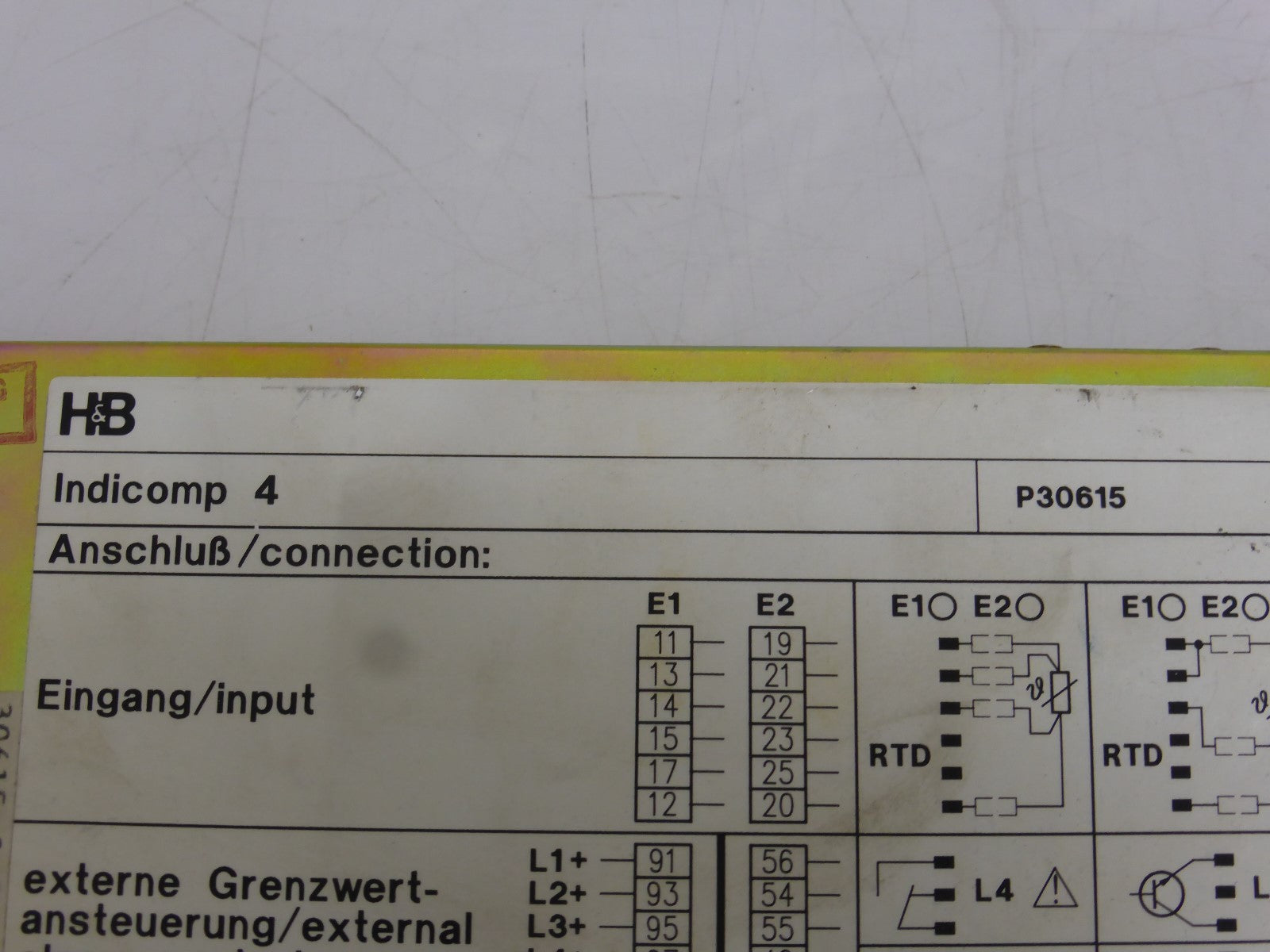 ABB H&B Indicomp 4  P 30615-0-3211021  6407 1771/0010