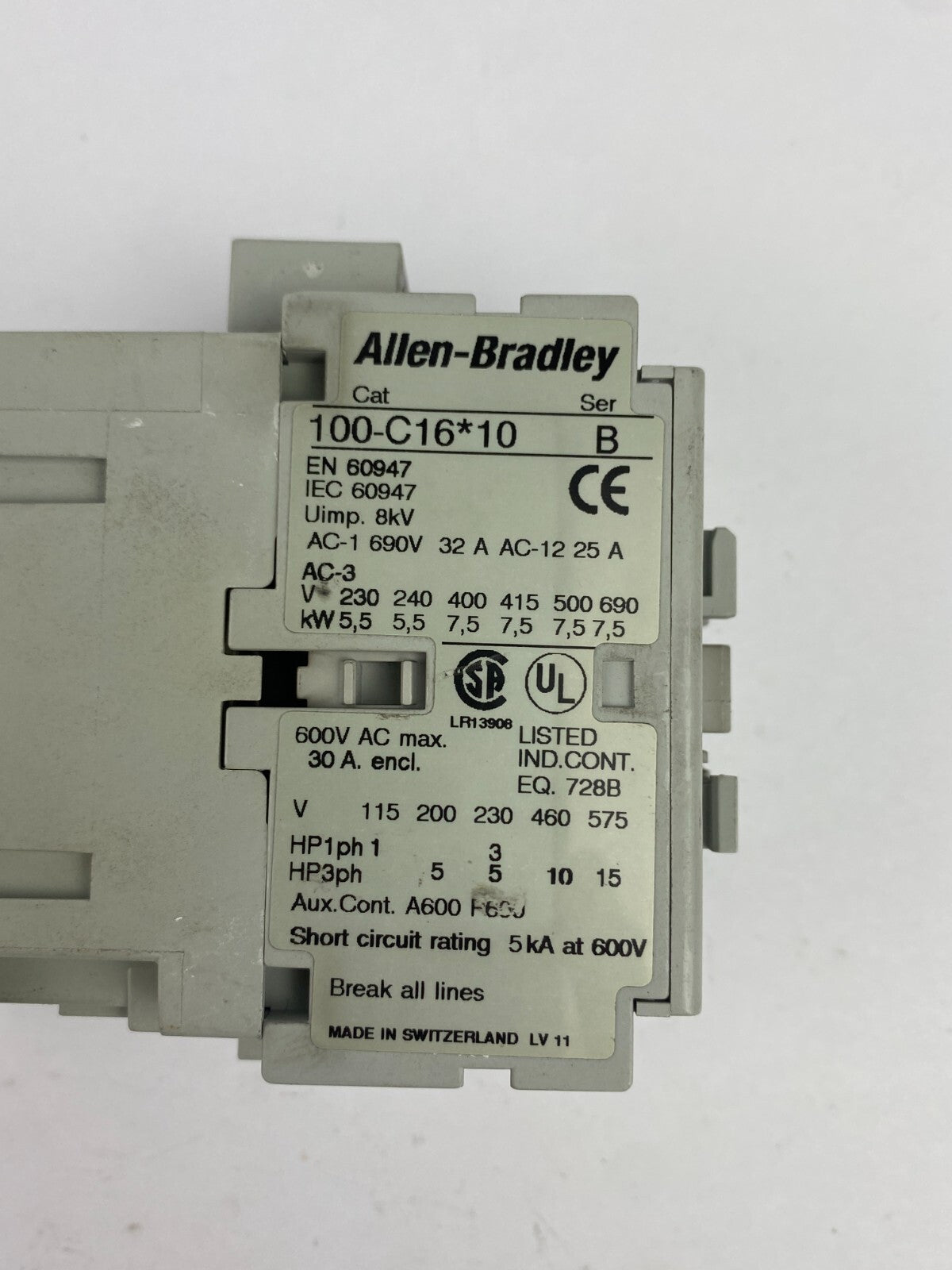 Allen-Bradley 100-C16*10 B 8kV 690V 32A