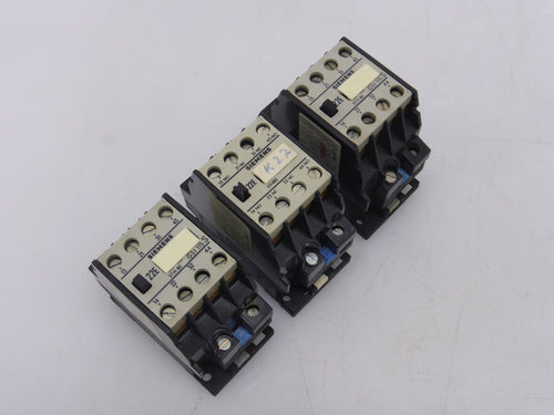 3x Siemens 3TH80 22-0A Motorschütz
