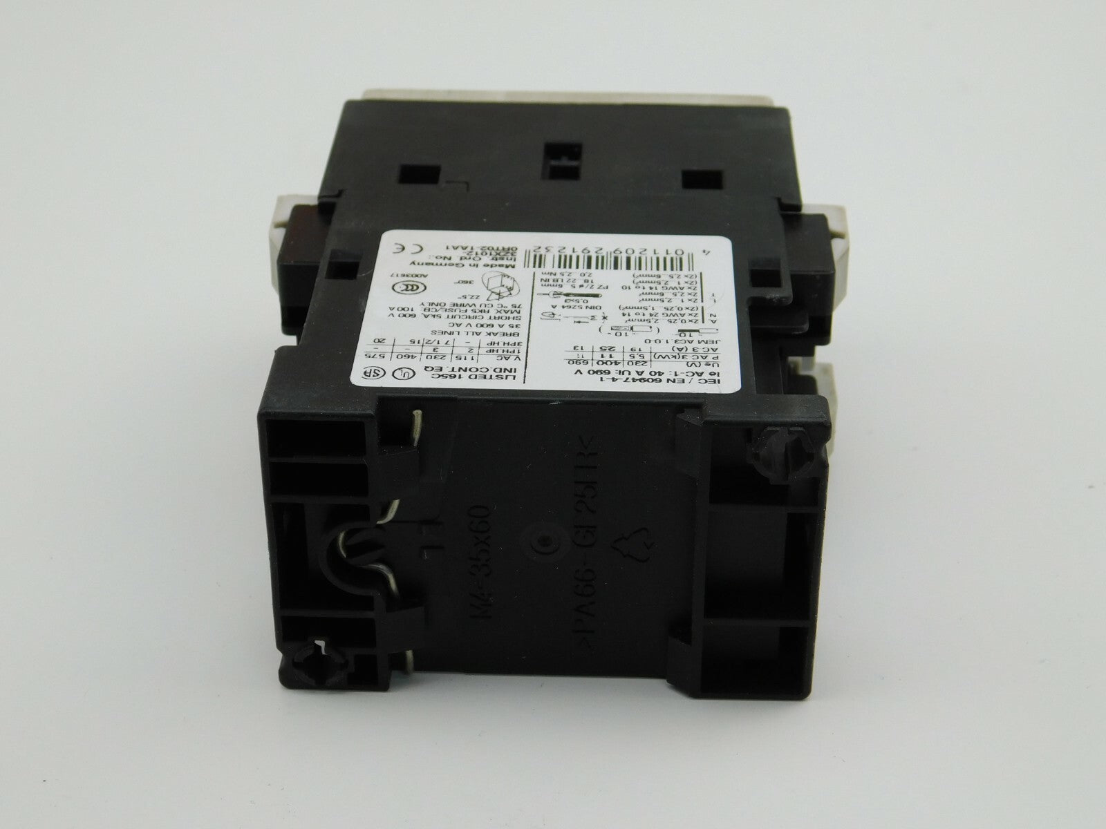 SIEMENS Leistungsschütz 3RT1026-1BB0 120213
