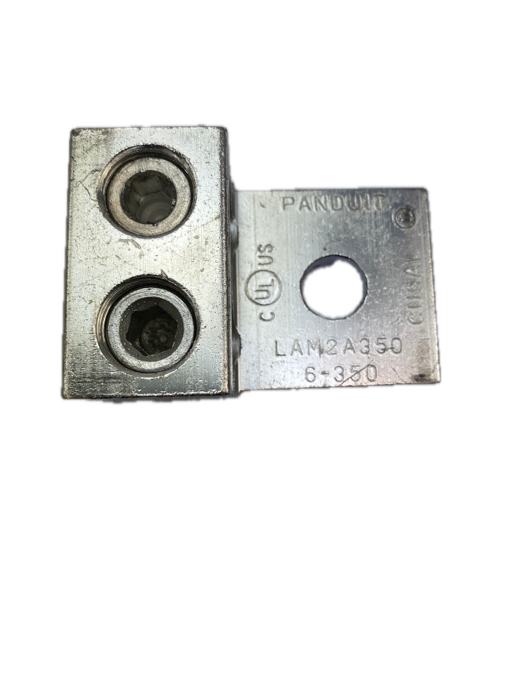 PANDUIT  LAM2A350-12-6Y ALUMINIUM MECHANISCHE DOPPELLAUFLASCHE, EIN LOCH
