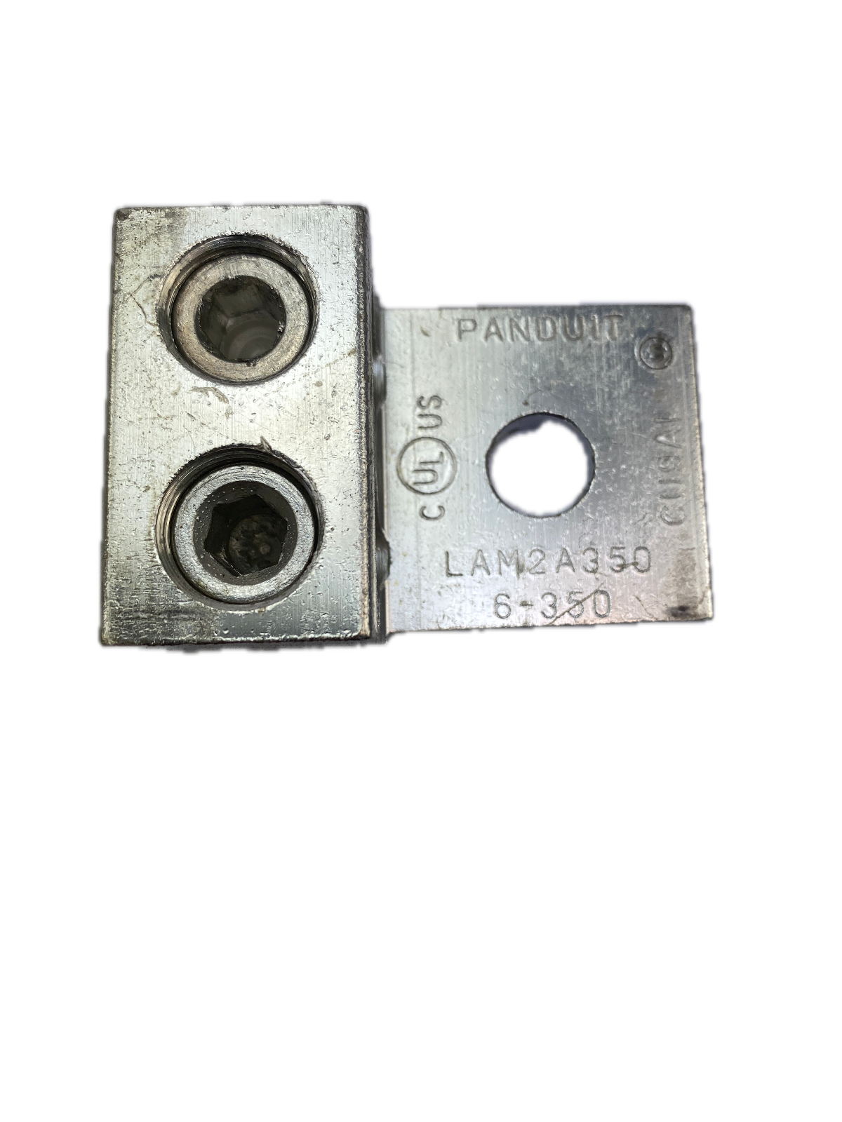 PANDUIT  LAM2A350-12-6Y ALUMINIUM MECHANISCHE DOPPELLAUFLASCHE, EIN LOCH