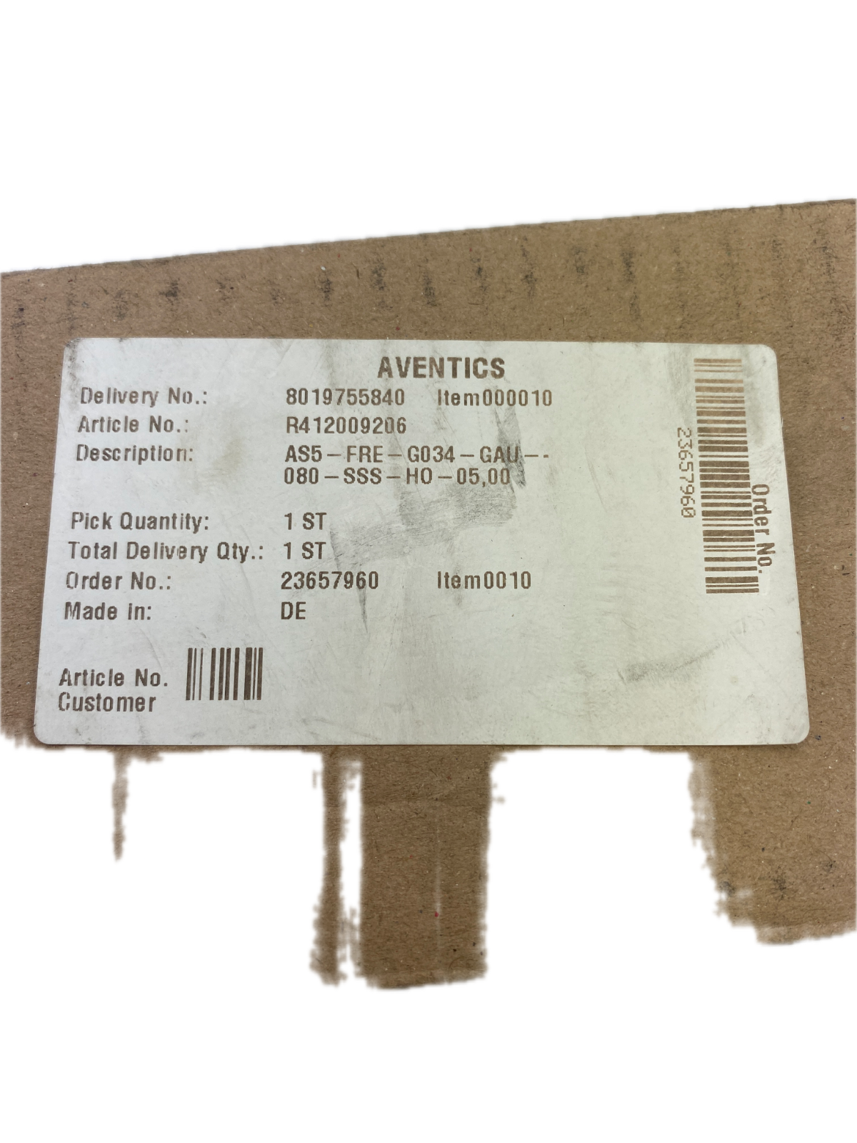 AVENTICS Druckregelventil AS5-FRE-G034-GAU