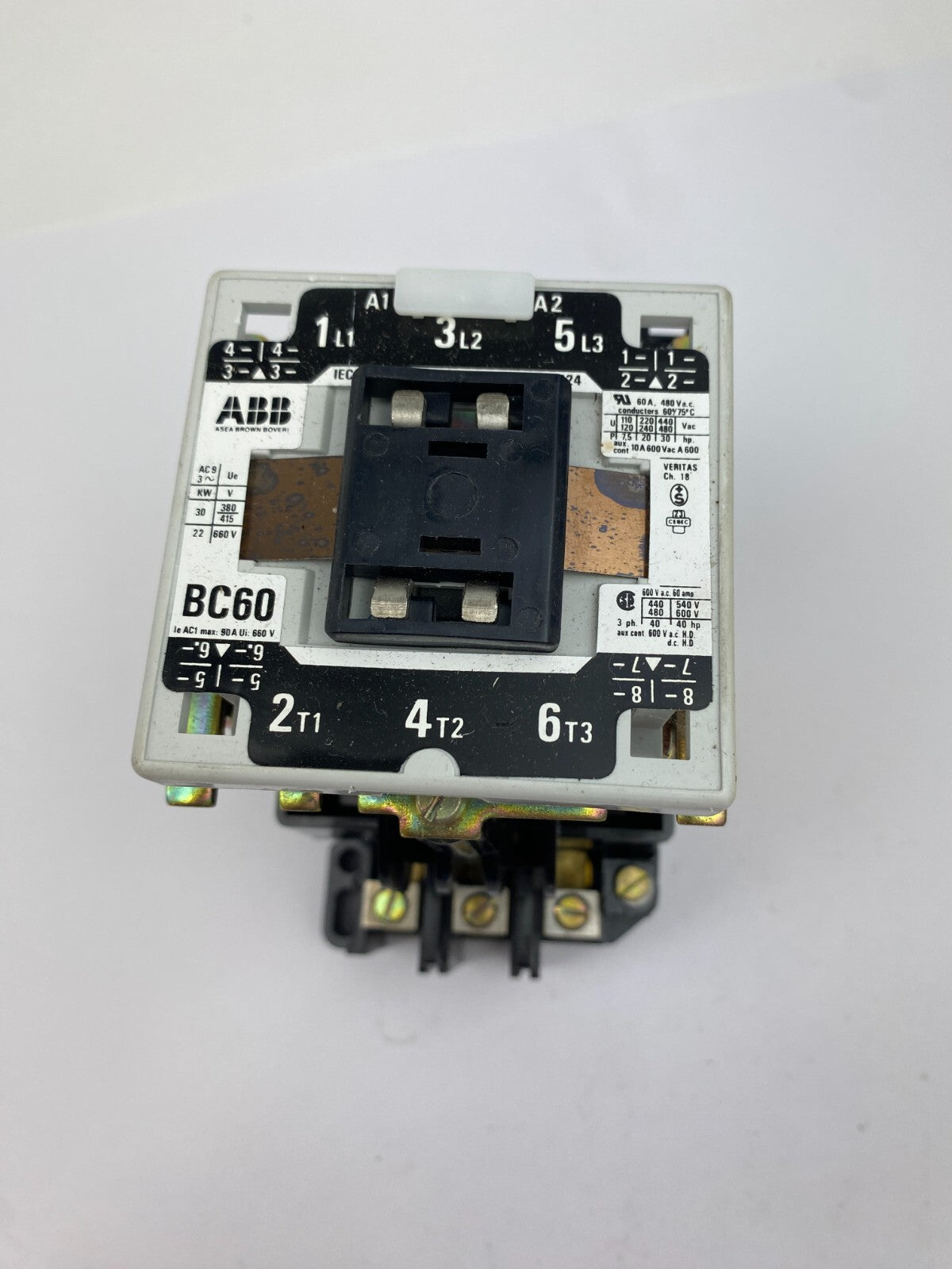 ABB BC60 le AC1 max: 90A Ui:660V