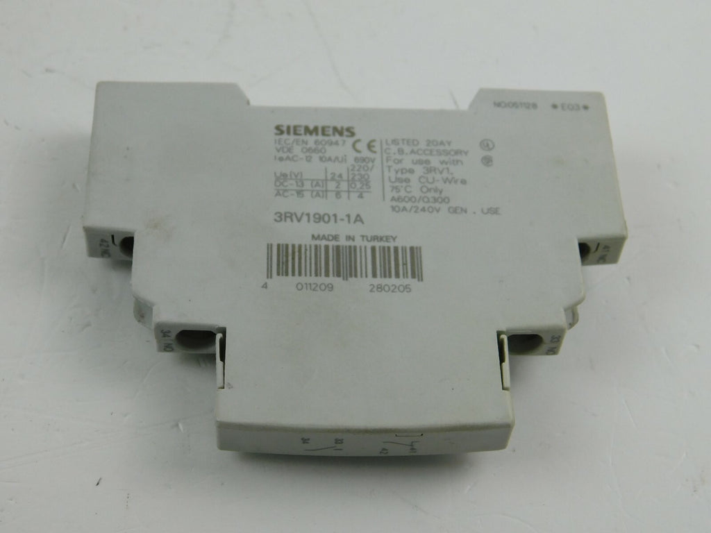 Siemens 3RV1901-1A   ** 5 Stück **