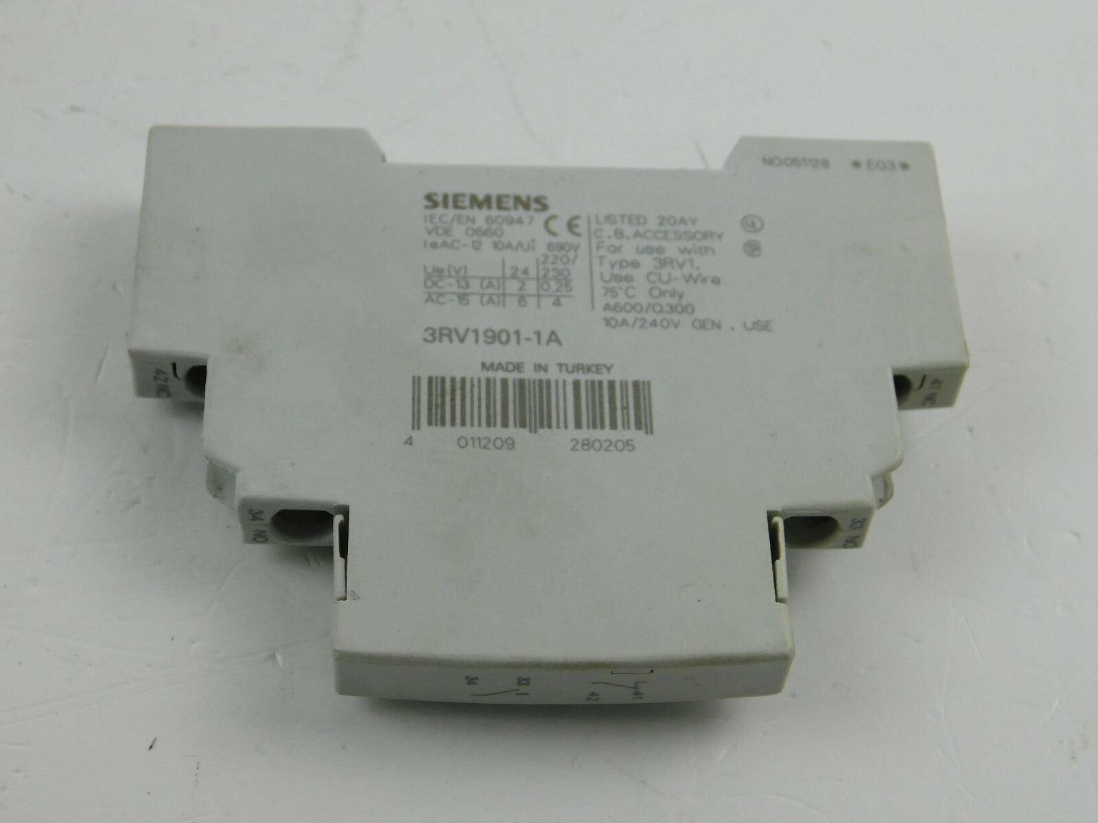 Siemens 3RV1901-1A   ** 5 Stück **