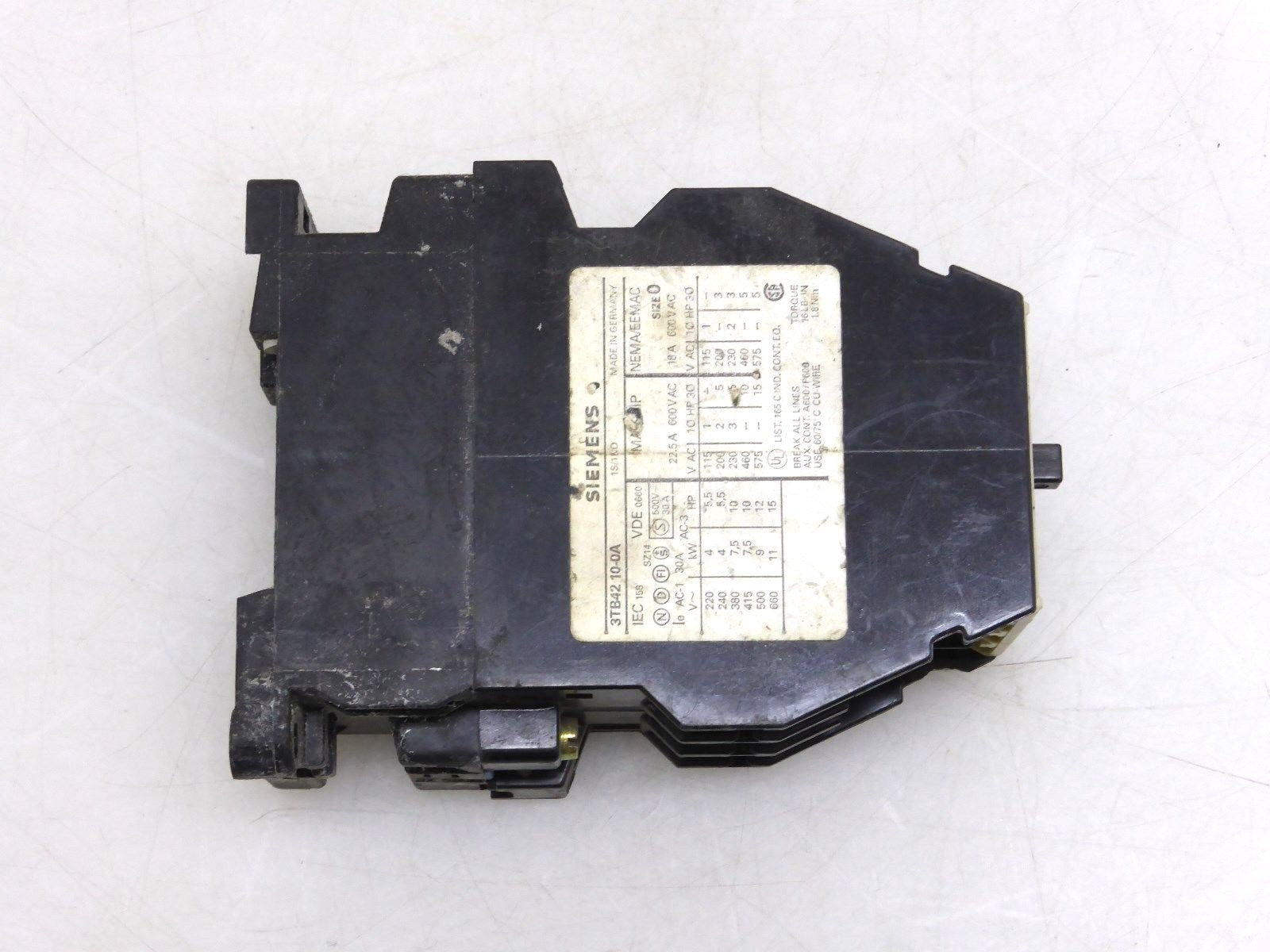 Siemens Schütz 10E 3TB42 10-0A 