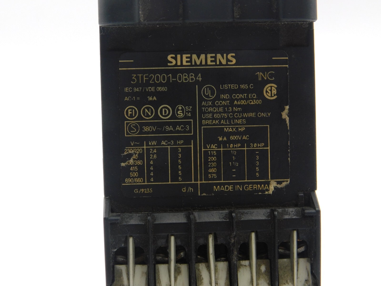 SIEMENS Schütz 3TF2001-0BB4 3TX440-2A ** 3 Stück **