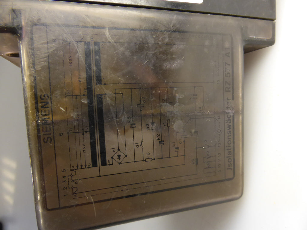SIEMENS Isolationswächter RZ577A1; Nr.S: 30760158; 0269PN; 125-500V; 50Hz 
