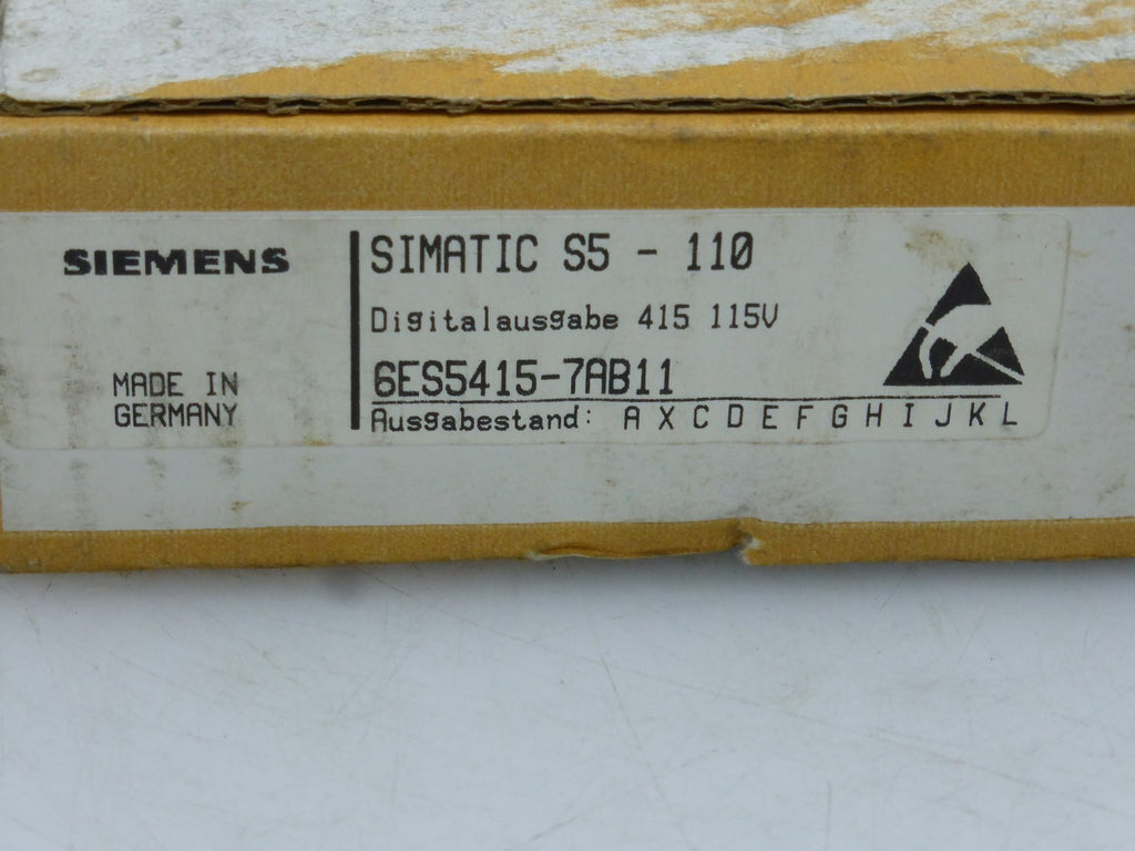 Siemens SIMATIC S5 -110 6ES5415-7AB11