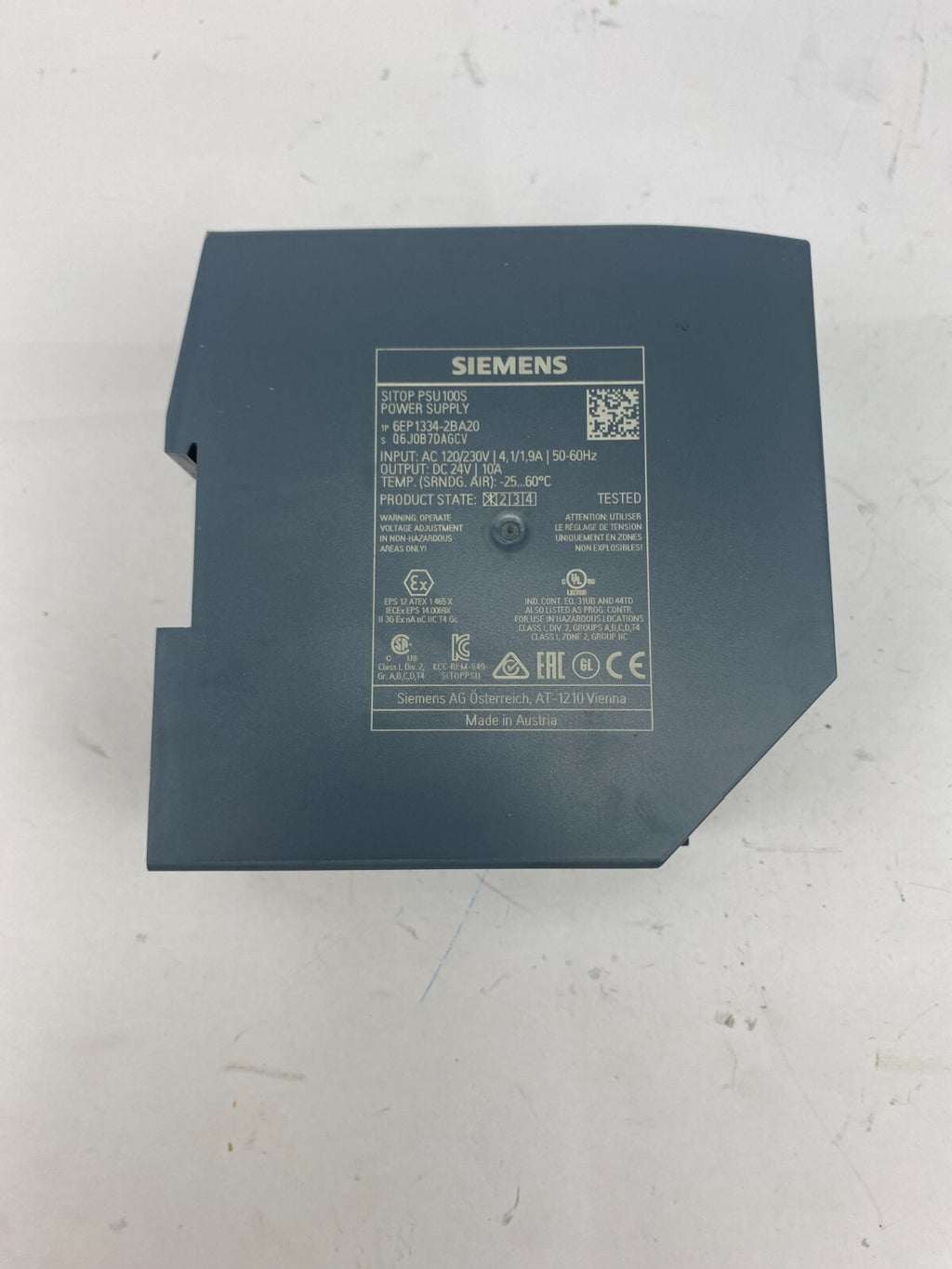 SIEMENS SITOP PSU 100S POWER SUPPLY 6EP1334-2BA20 10A