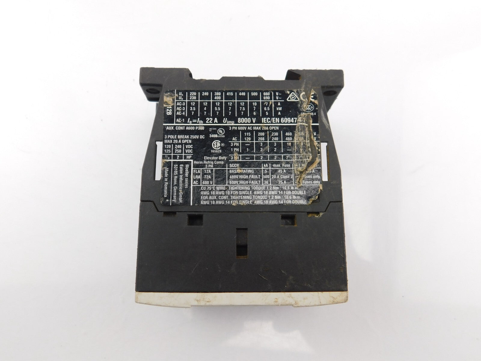 EATON Leistungsschütz DIL M12-01 2017 24VDC