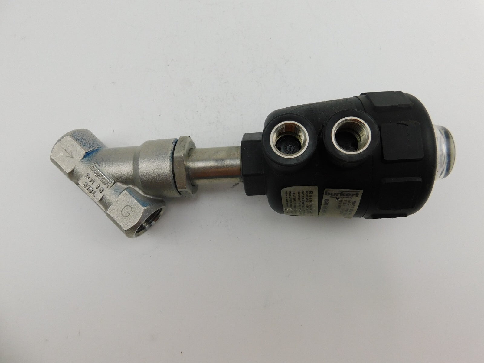 Bürkert 2002 A 13,0 PTFE VA G1/2 Pmed 16bar Pilot 3,9-10 bar  