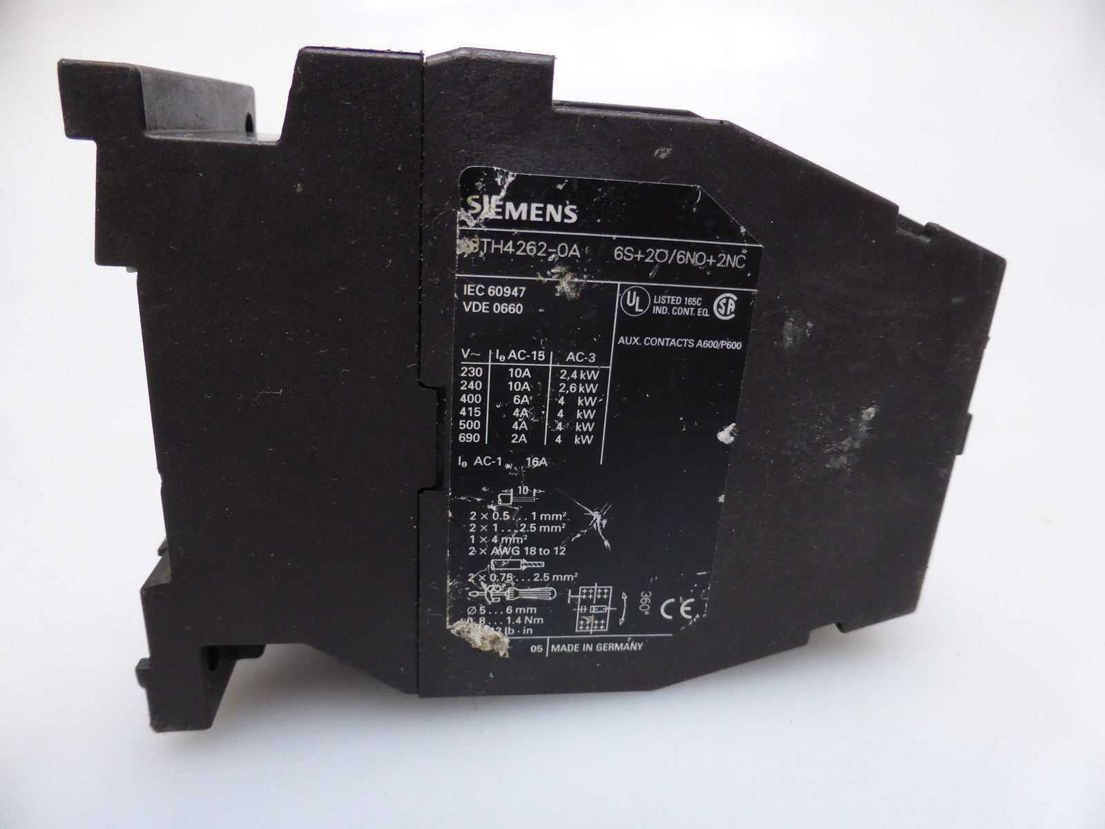 Siemens Schütz 3TH4262-0A 6S+2Ö/6NO+2NC