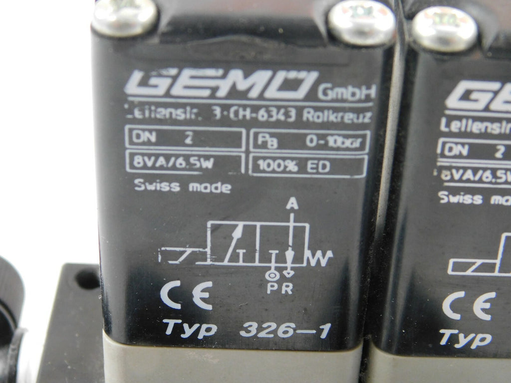 Gemü Typ 326-1 Magnetventil Reihe 6 teilig