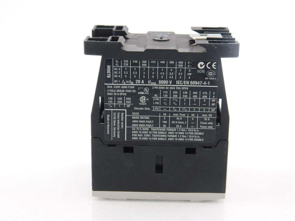EATON DILM7-10 XTCE007B10TD Contactor 3KW/400V