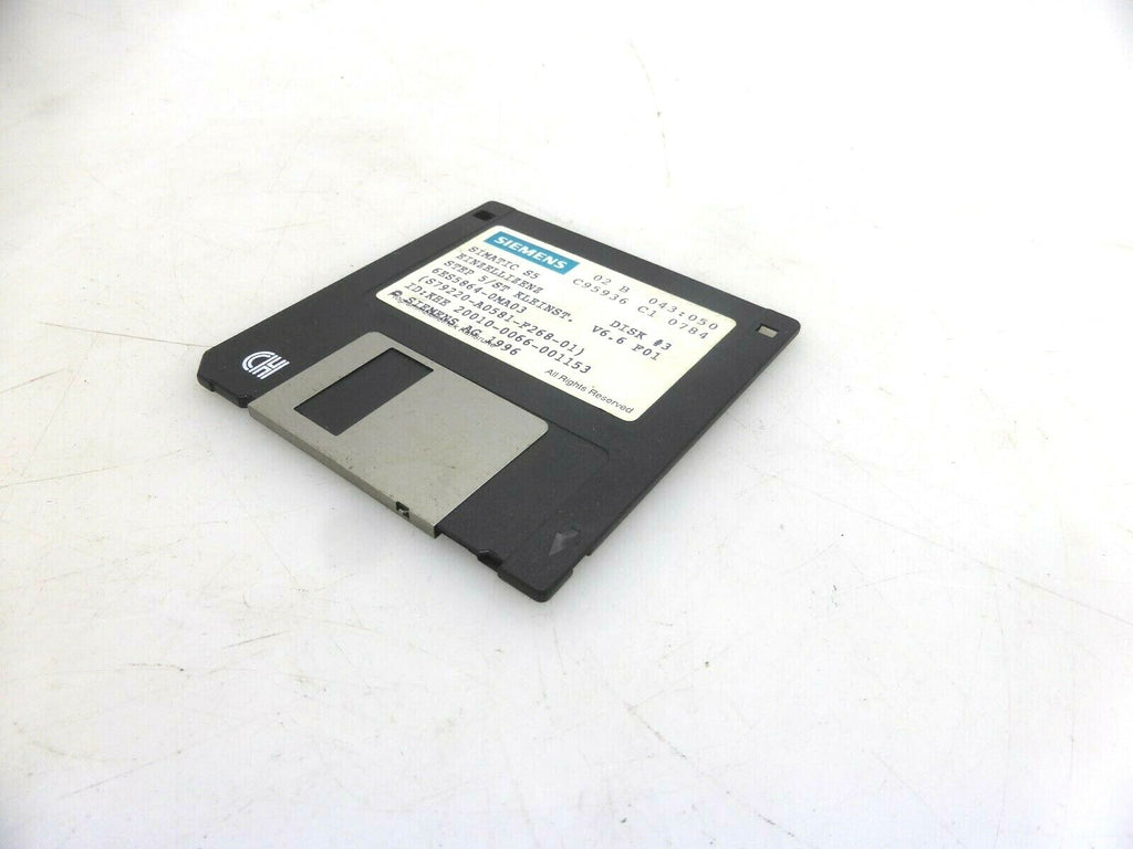 Siemens Simatic S5 Einzellizens STEP 5/ST Kleinst. 6ES5 864-0MA03 DISK #1,2,3