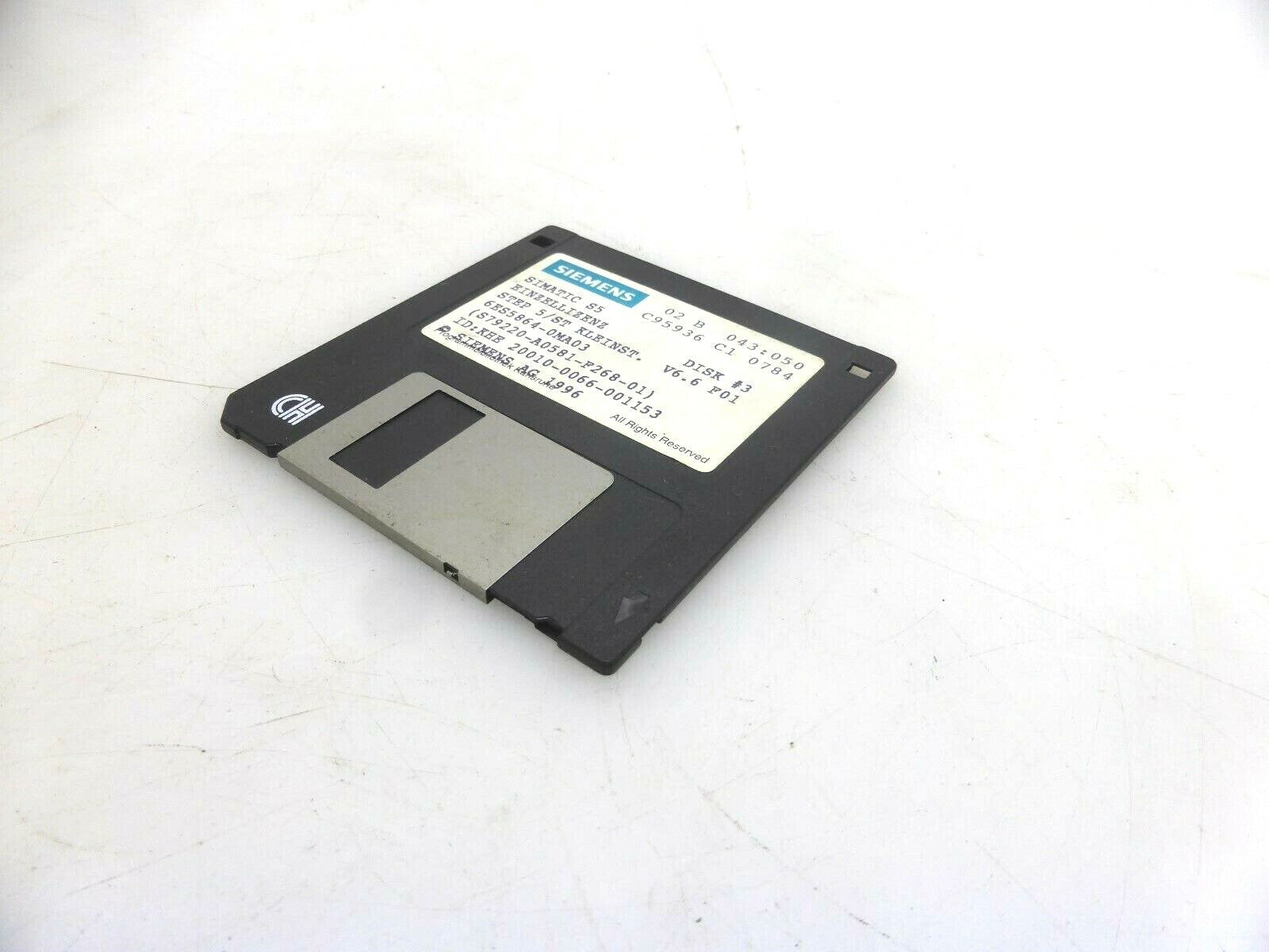 Siemens Simatic S5 Einzellizens STEP 5/ST Kleinst. 6ES5 864-0MA03 DISK #1,2,3
