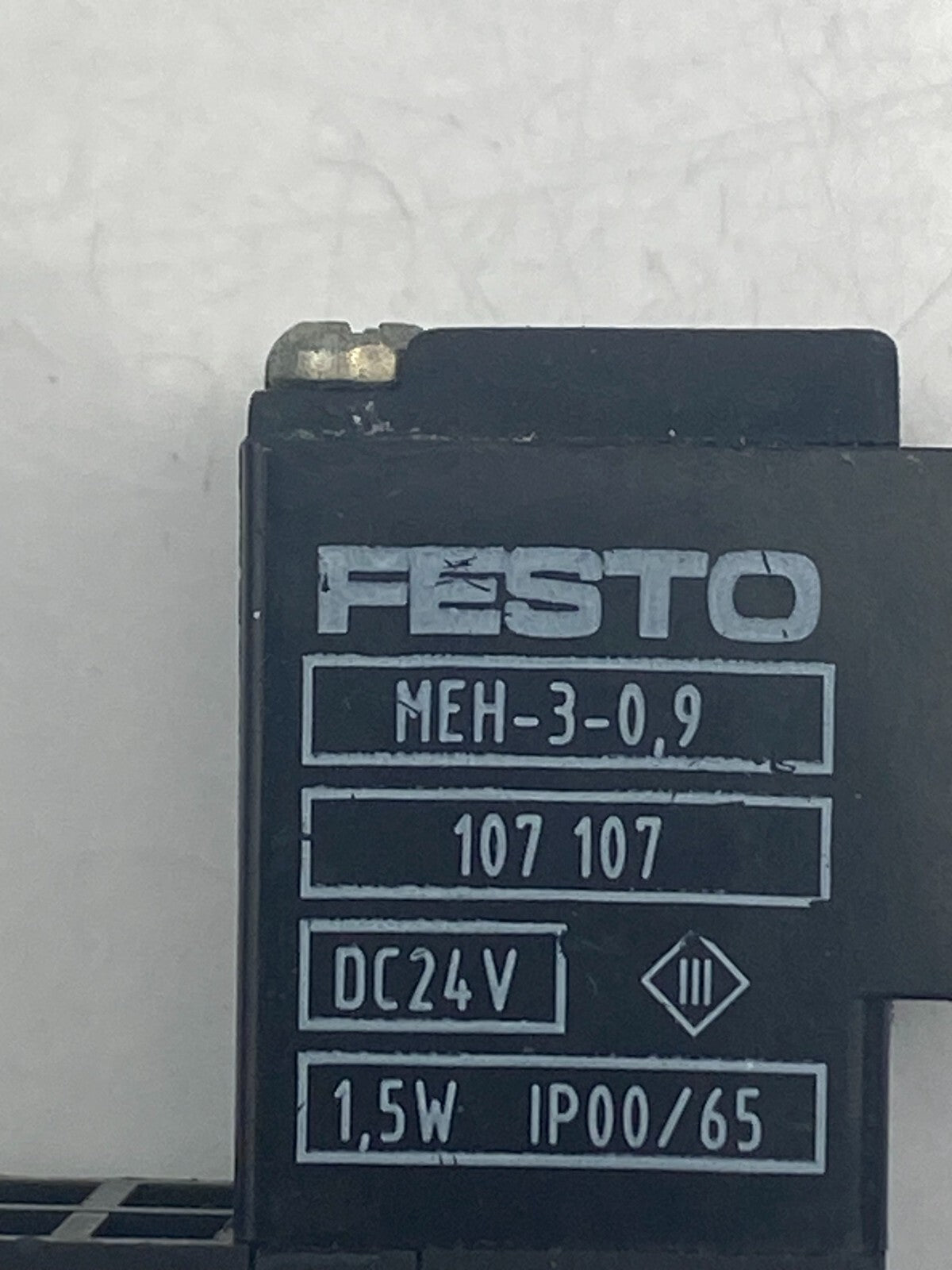 FESTO MEH-3-0,9 107 107 DC24V 1,5W IP00/65
