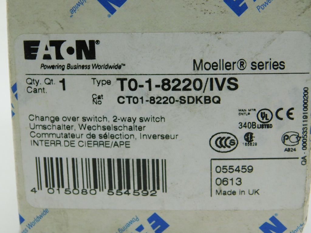 EATON T0-1-8220/IVS Umschalter 055459 ** 2 Stück **