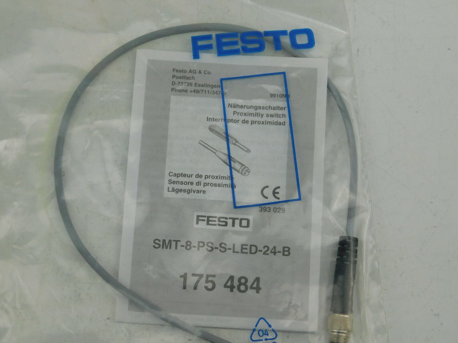 FESTO Sensor SMT-8-PS-S-LED-24-B 175 484