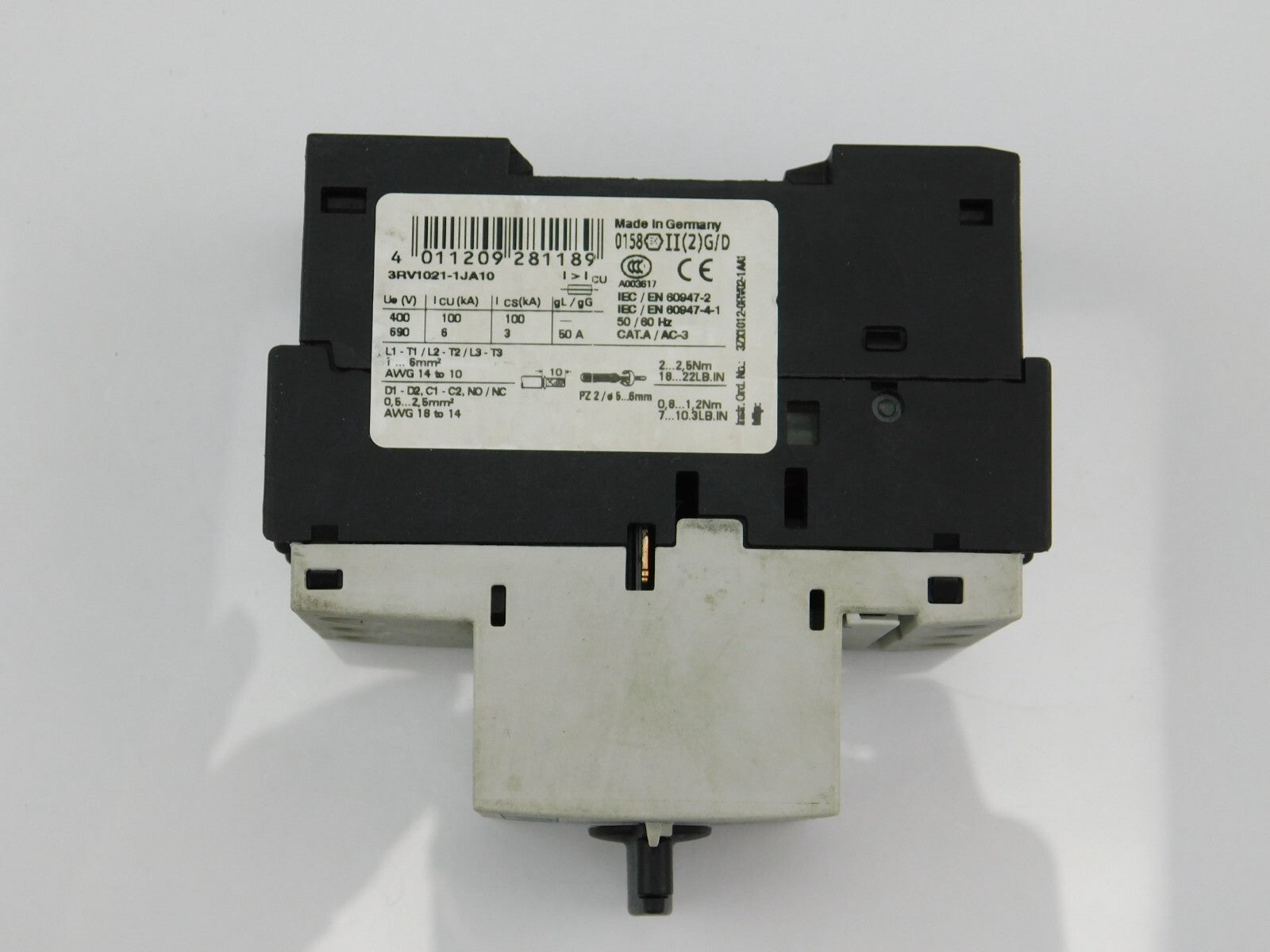 SIEMENS Leistungsschalter 3RV1021-1JA10
