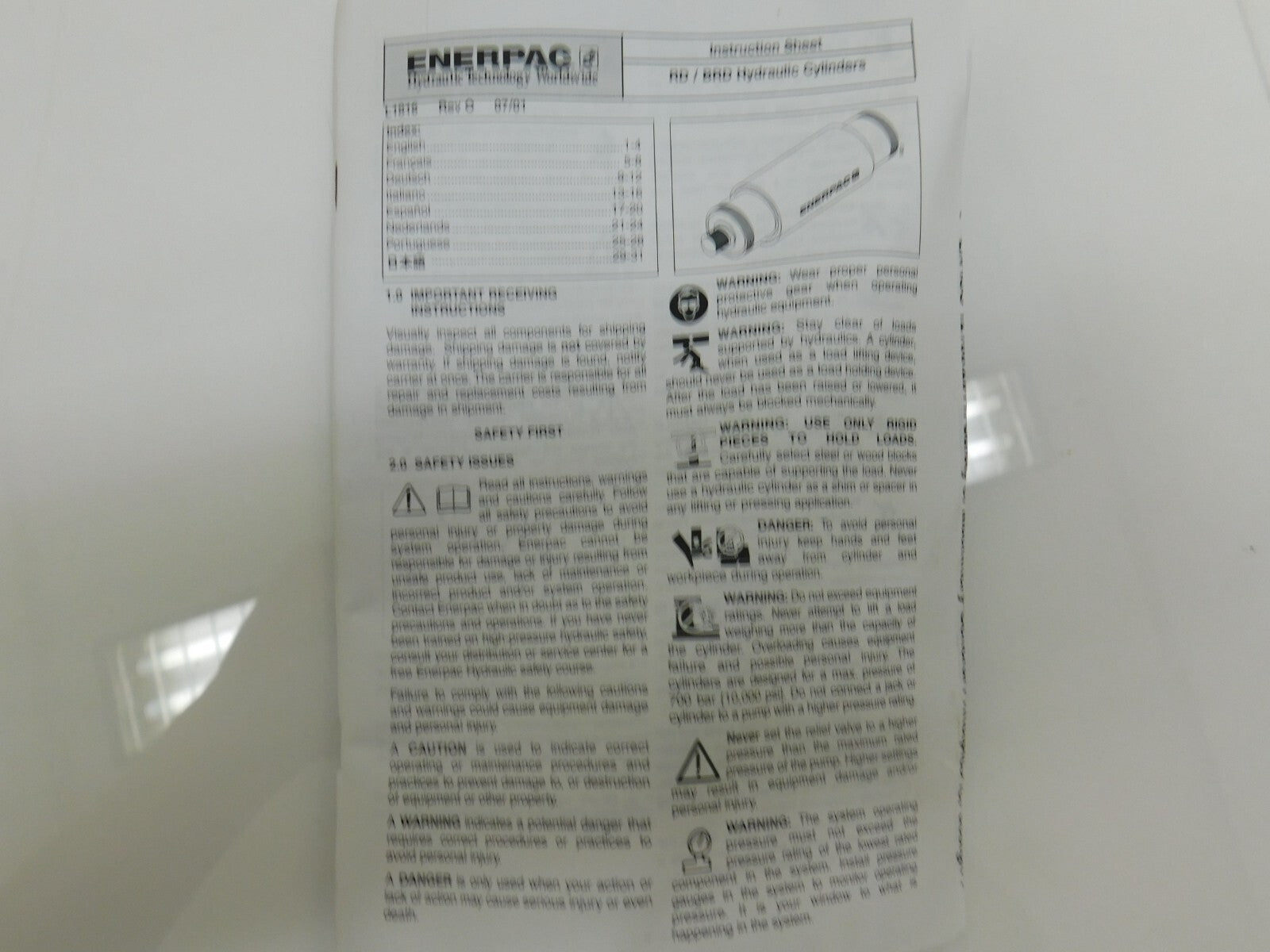 ENERPAC RD256 25 TON D4813C