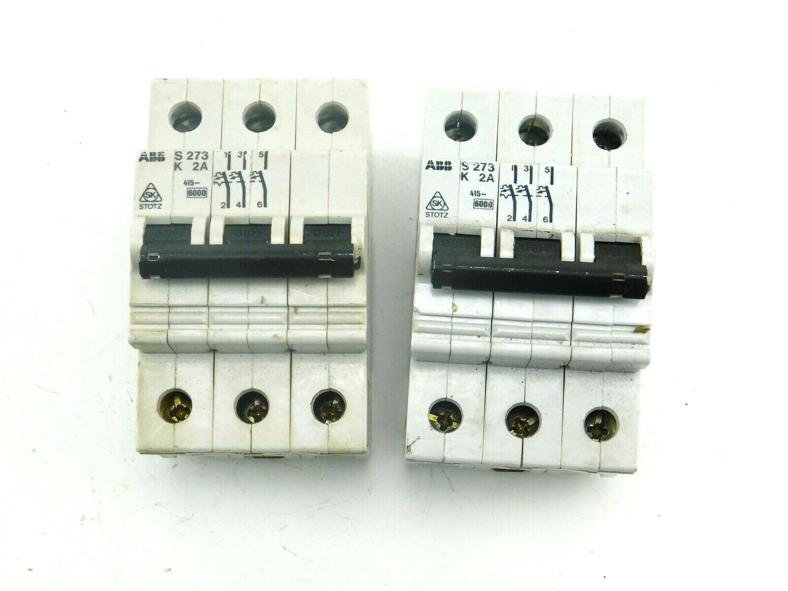 ABB LEITUNGSSCHUTZ  S273 K 2A 415~ 6000  ** 2 Stück **