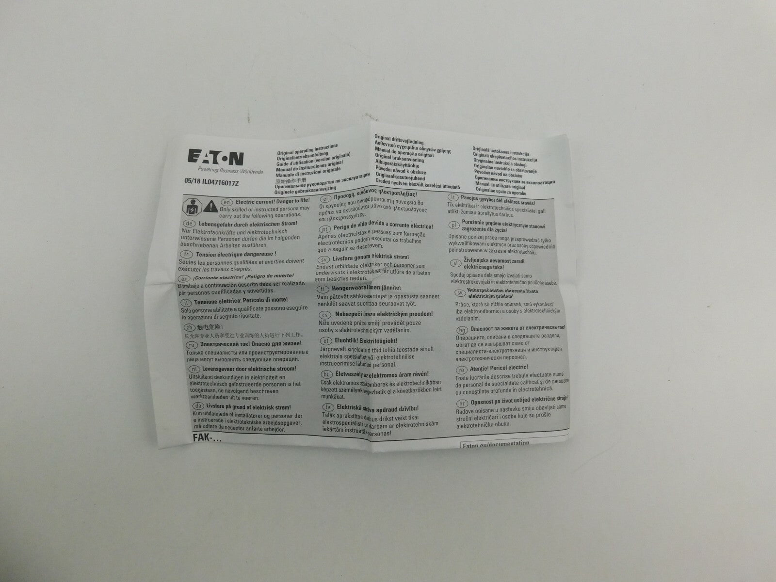 EATON Grobhandtaster FAK-S/KC11/I 229749