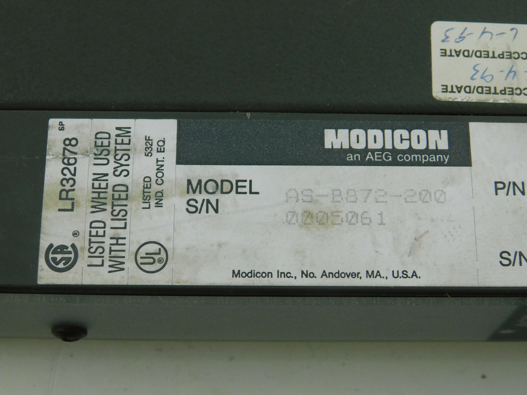 AEG Modicon  AS-B872-200 Analog Voltage Output 