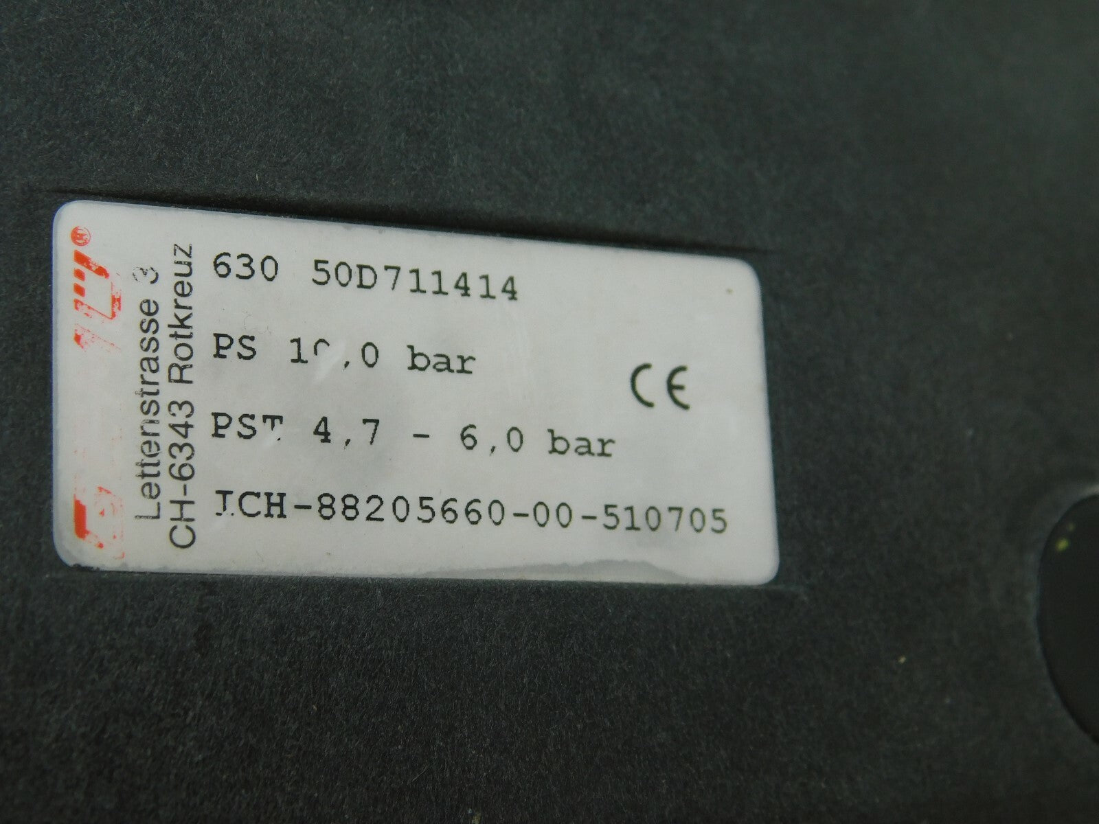 Gemü 630 50D711414  PS 10,0 bar  PST  4,7-6,0 bar  Membranventil