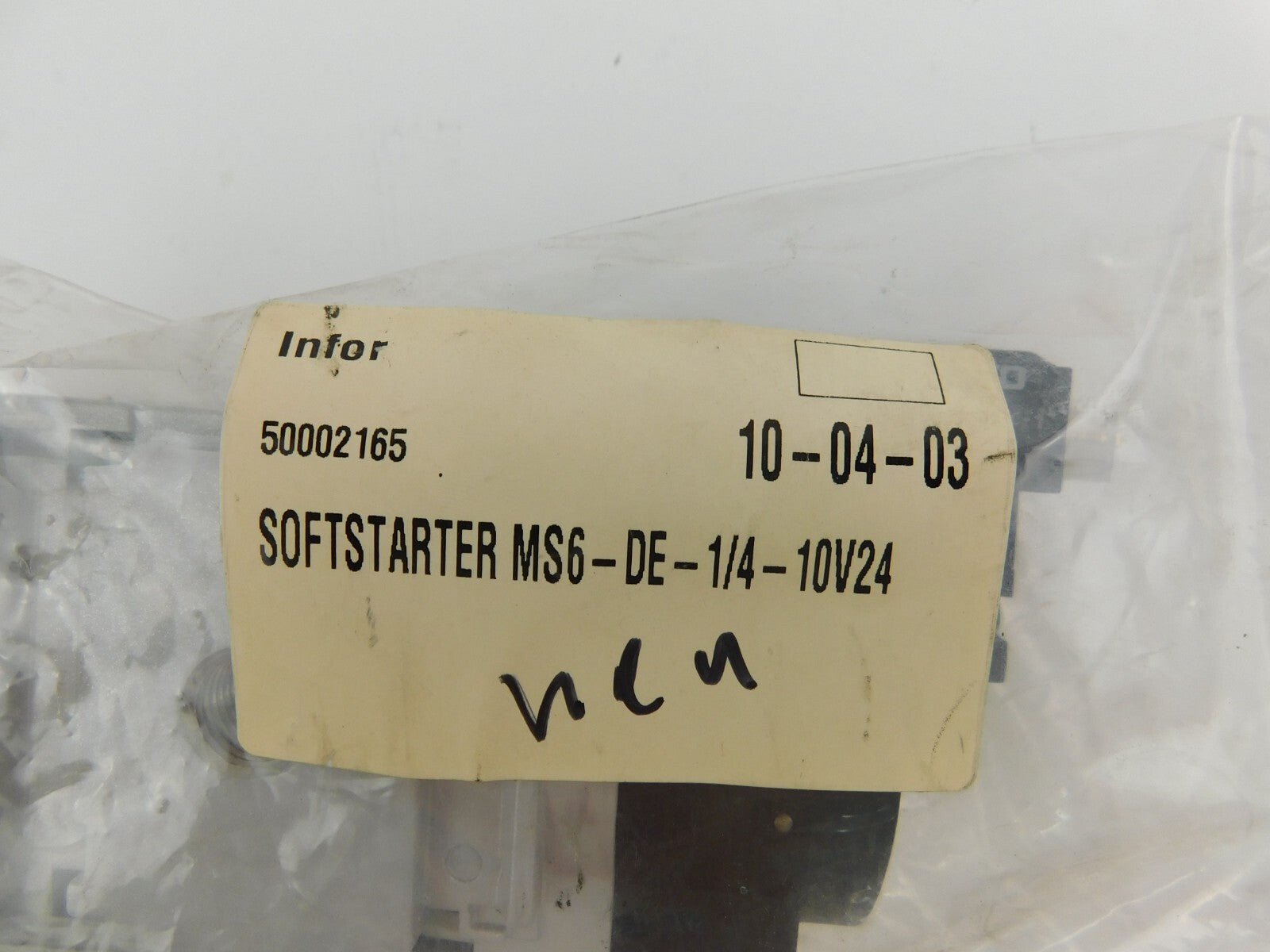 FESTO SOFTSTARTER MS6-DE-1/4-10V24 10-04-03