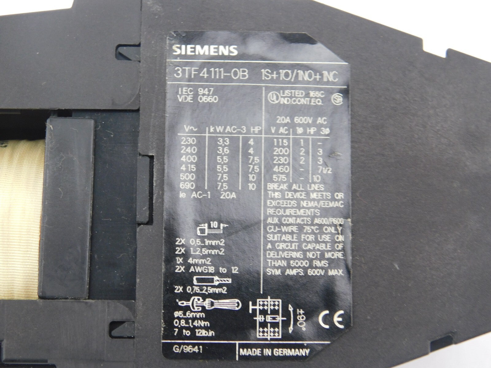 SIEMENS 3TFA111-0B
