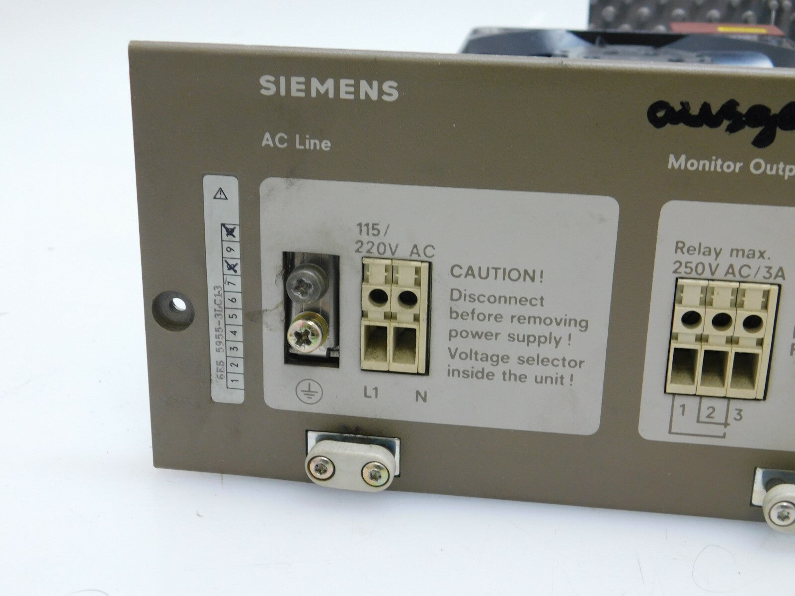 SIEMENS DIN 41752 Power Supply ** Defekt **