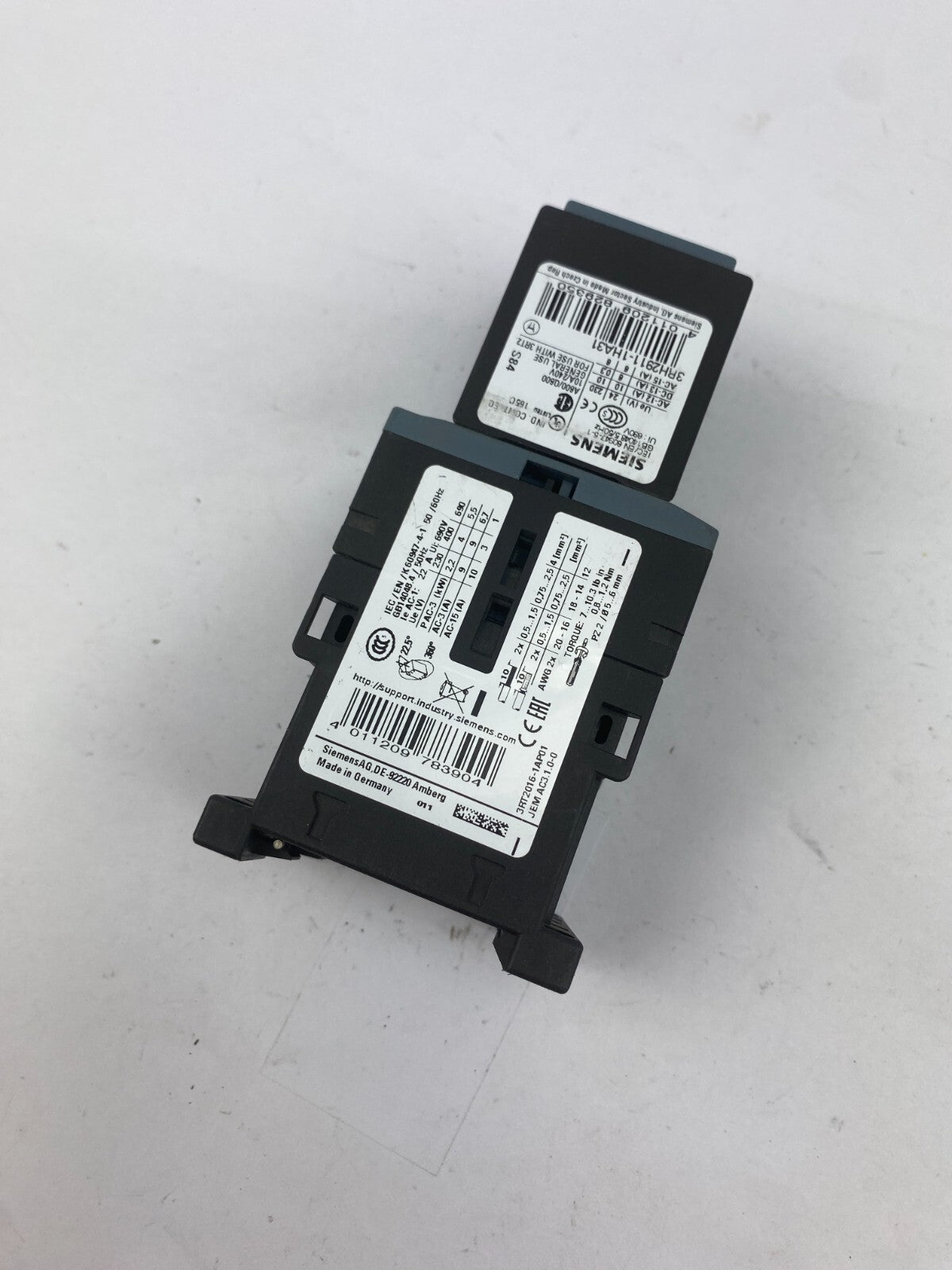 SIEMENS 3RT2016-1AP01 + 3RH2911-1HA31