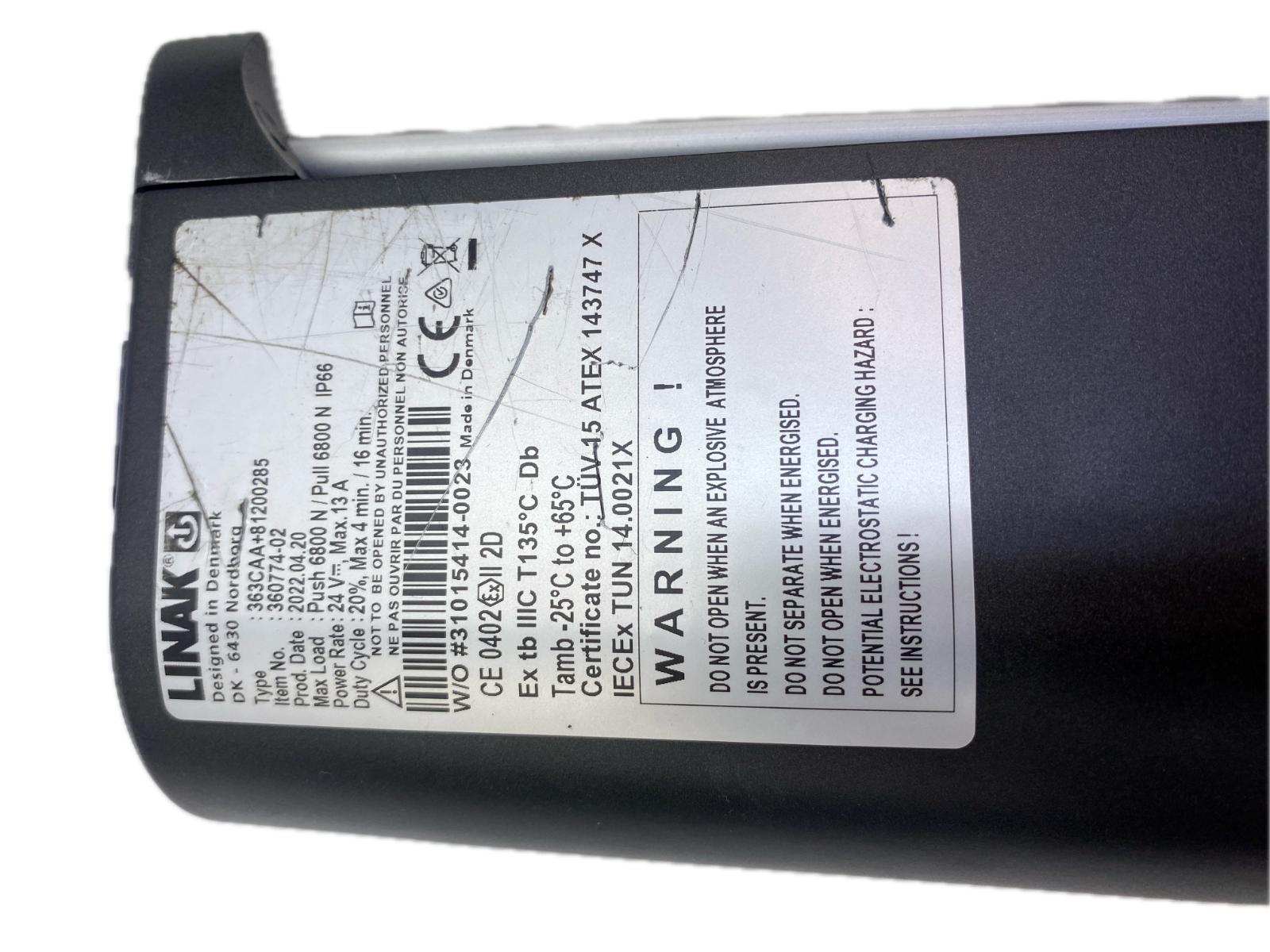 LINAK type 363CAA+81200285 Power Rate: 24 V*, Max. 13 A