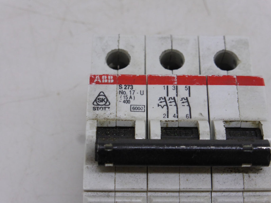 ABB S273 No.17-U (15A) ~400 Sicherung Leitungsschutzschalter Sicherungsautomat