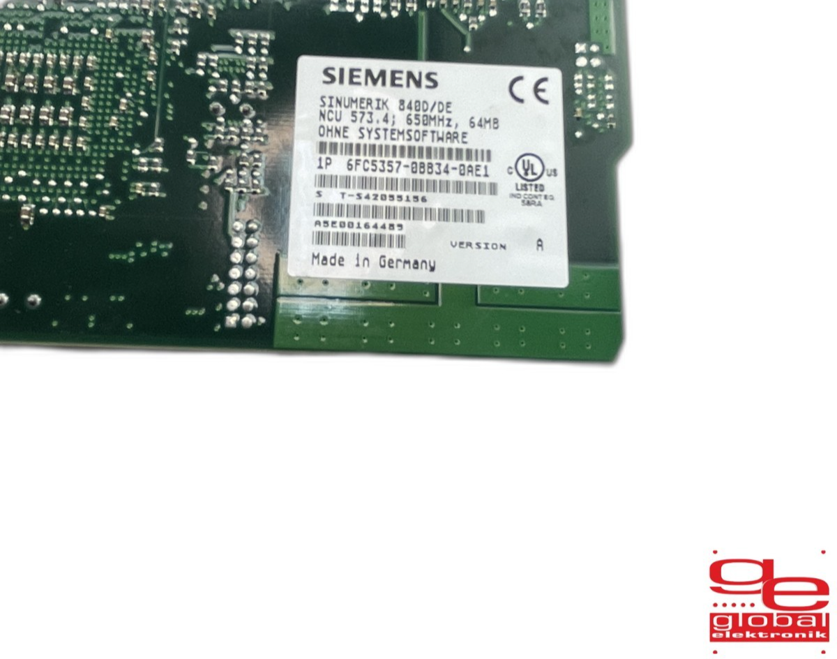 SIEMENS 6FC5357-0BB35-0AA0 NUMERIK 840D/DE NCU 573.5 933MHz, 64MB