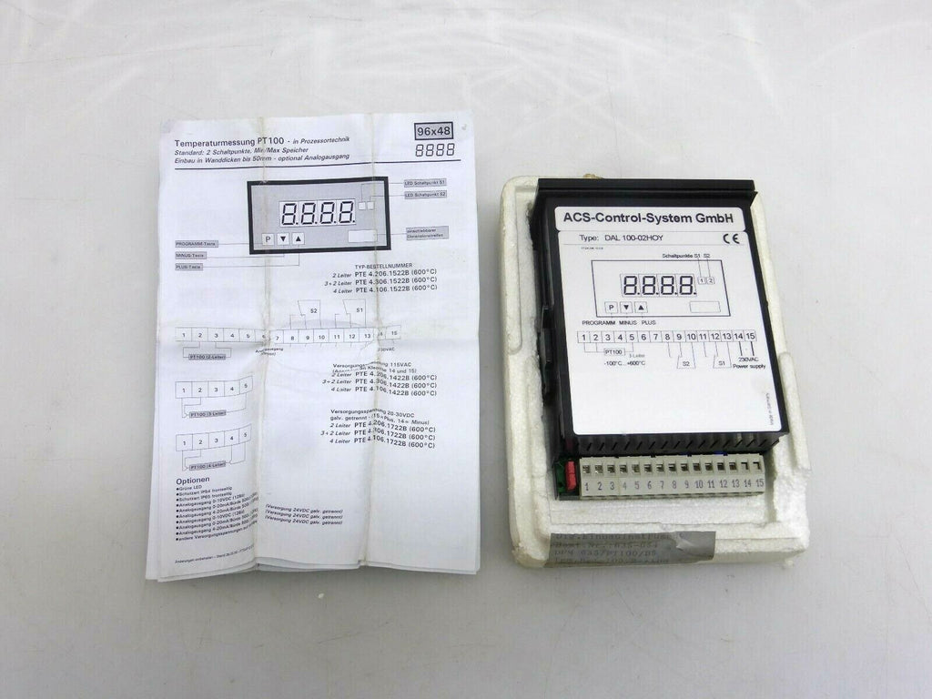 ACS-Control-System Temperatur-Regler DAL 100-02HOY