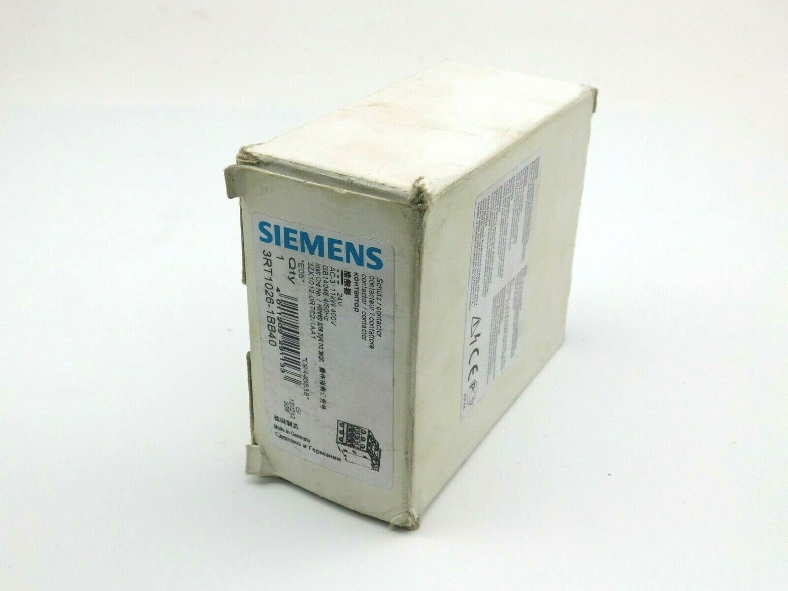 SIEMENS Leistungsschütz 3RT1026-1BB0 120213