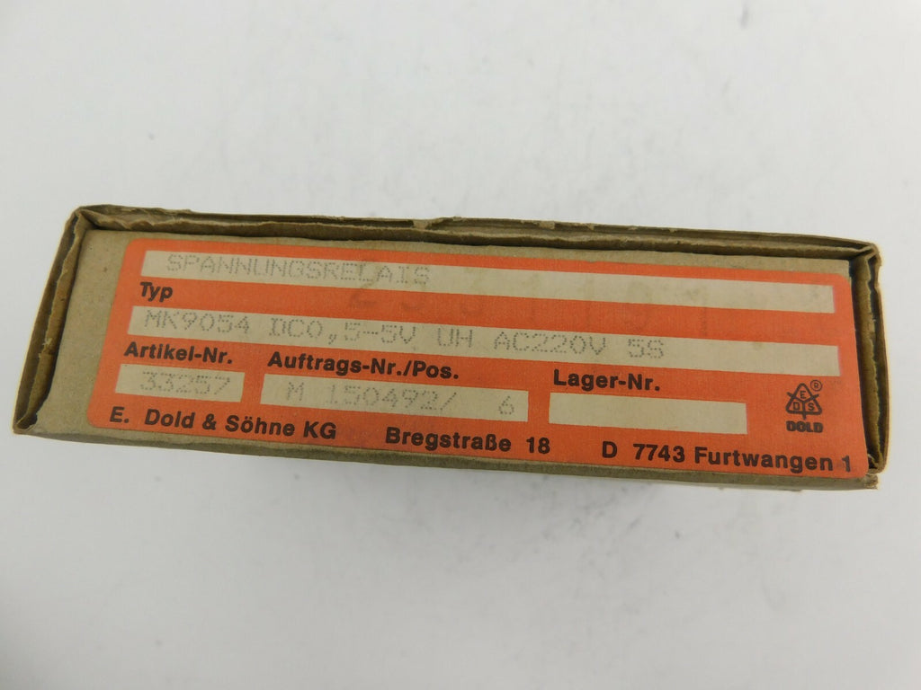 E.Dold u. Söhne KG MK 9054  VDE 0110 u. 0435 MK 9054