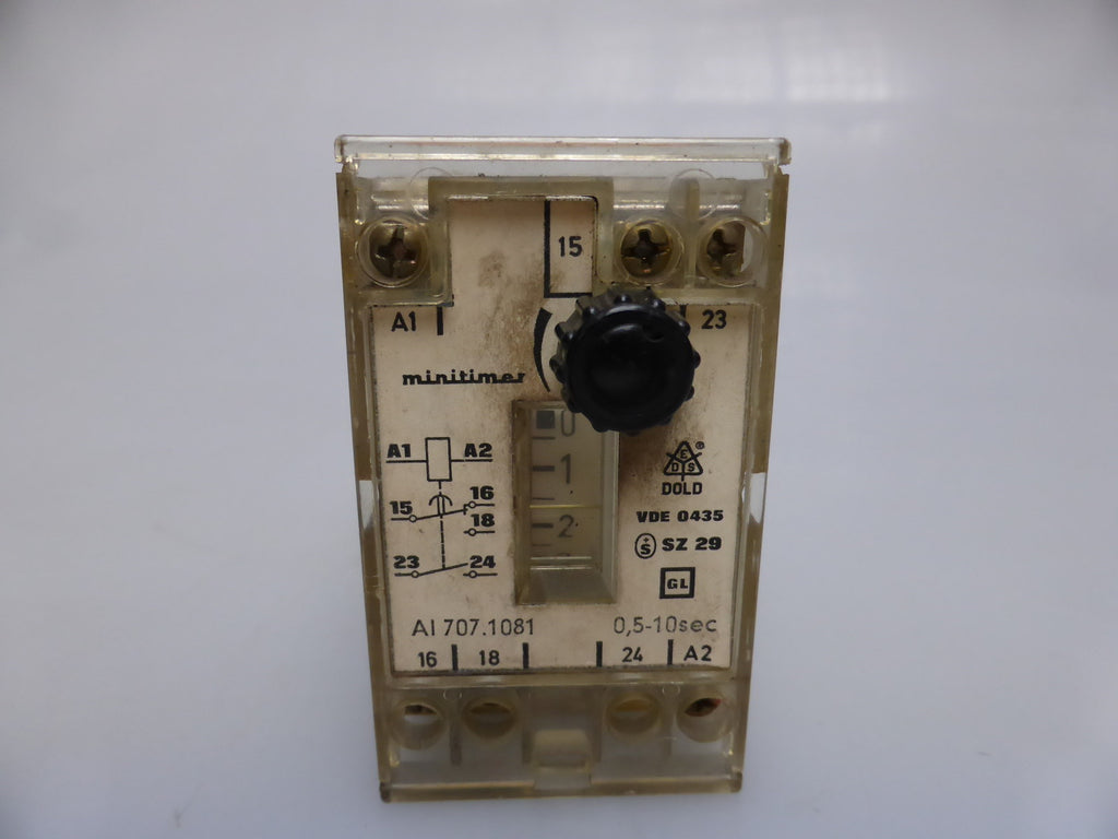 E. Dold & Söhne KG minitimer Zeitrelais 0.5-10s, Al 707.1081, VDE 0435