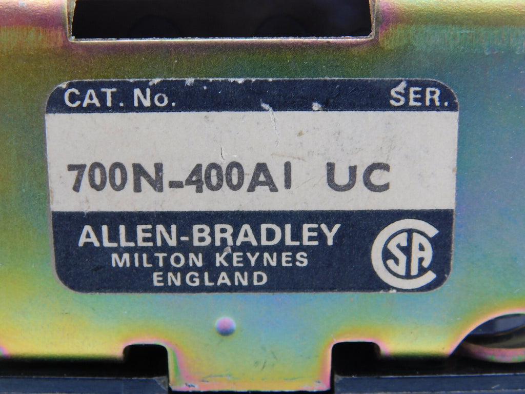 ALLEN BRADLEY 700 N-400 AI UC BULLETIN 700 Klemme für hutschiene defekt