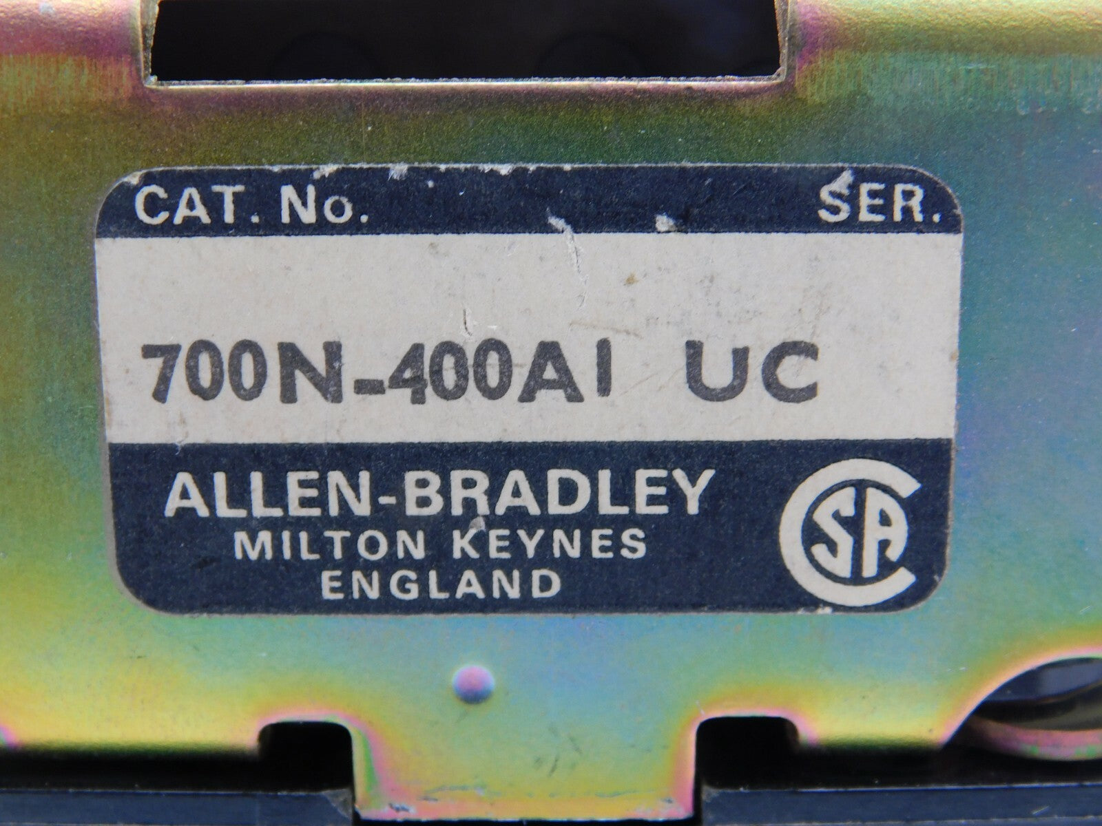 ALLEN BRADLEY 700 N-400 AI UC BULLETIN 700 Klemme für hutschiene defekt